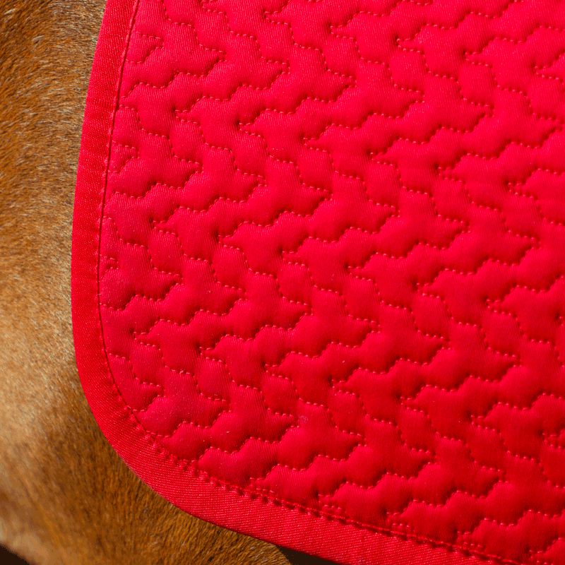 TdeT - Thérèse red saddle pad | - Ohlala