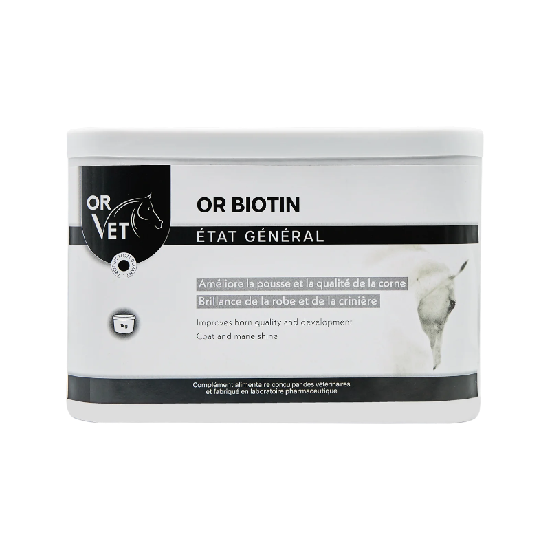 OR VET - Complément alimentaire pousse de la corne et brillance de la robe Biotin | - Ohlala