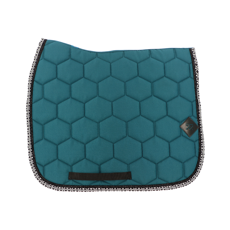 Oxxer - Tapis de dressage Monogramme emeraude | - Ohlala