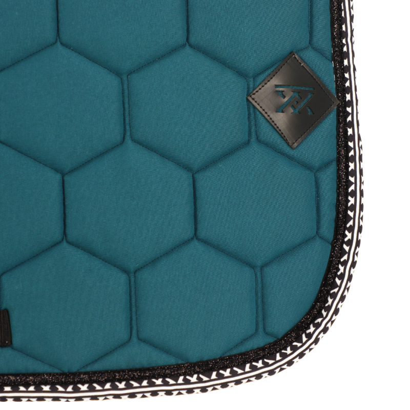 Oxxer - Tapis de dressage Monogramme emeraude | - Ohlala