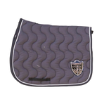 Paddock Sports - Dark grey origin saddle pad with badge | - Ohlala