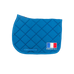 Paddock Sports - Tapis de selle Prems bleu canard logo France | - Ohlala