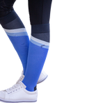 Pénélope - Calcetines de equitación Fun azul y blanco (x2) | - Ohlala