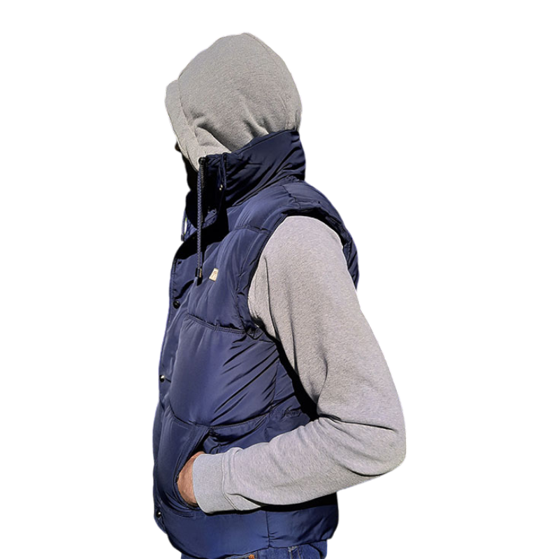 Pénélope - Valentin sleeveless down jacket men's navy | - Ohlala
