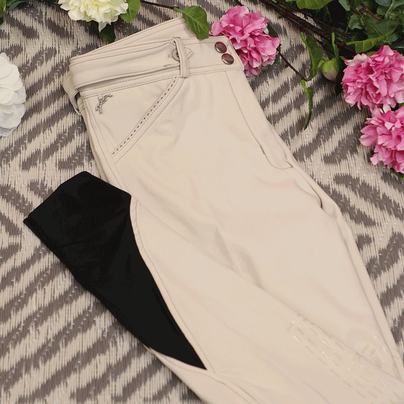 Pénélope Store - Women's Point Sellier Cream Riding Breeches | - Ohlala