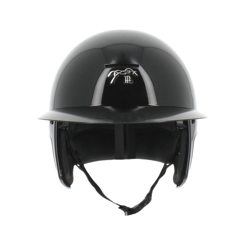Pénélope - Casque d'équitation visière polo noir brillant Pénélope X Freejump | - Ohlala