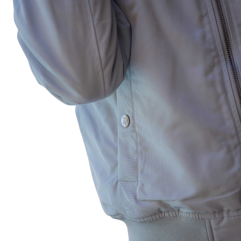Pénélope - Cazadora bomber para mujer Lyon verde claro