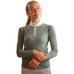 Pénélope - Damska koszulka polo z długim rękawem Bruges Mesh szałwiowa zieleń