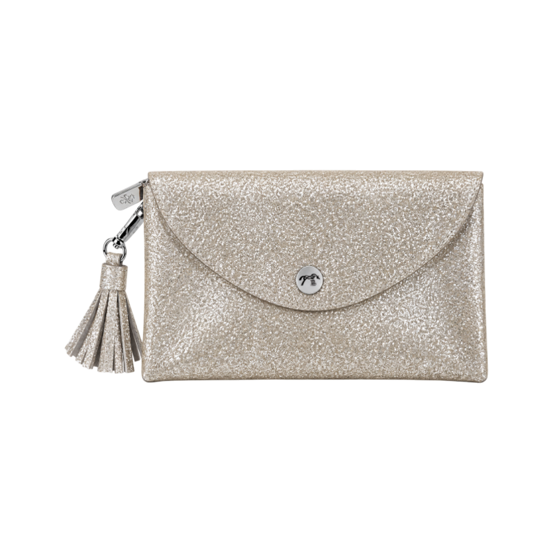 Pénélope - Monedero Candie beige con purpurina