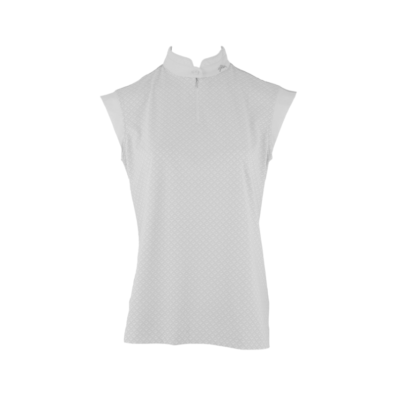 Pénélope Store - Women's sleeveless polo Séville white | - Ohlala