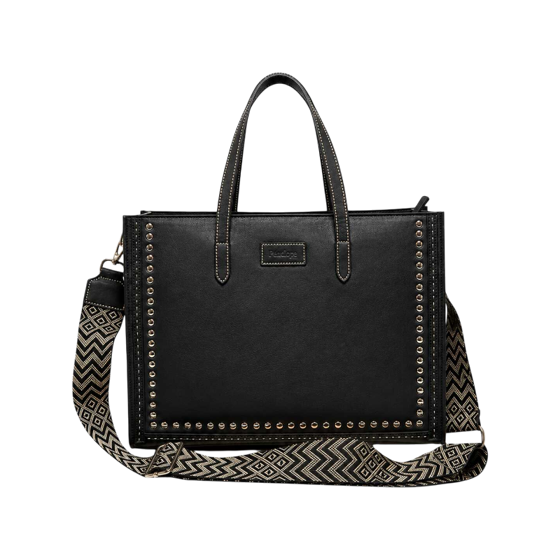 Pénélope - Bolso de mano Naily Romane negro
