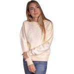 Pénélope - Sudadera manga larga mujer Bianca amarillo pálido