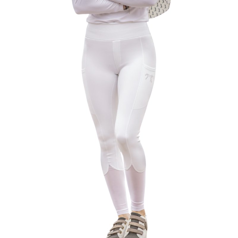 Pénélope Store - レディース乗馬レギンス Delphe プルオン ホワイト | - Ohlala