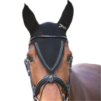 Pénélope - Bonnet pour chevaux long Strass noir | - Ohlala