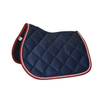 Privilège Equitation - Tapis de selle Palm Beach marine/ argent/ rouge | - Ohlala
