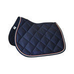 Privilège Equitation - Tapis de selle Palm Beach marine/ rouge/ blanc | - Ohlala