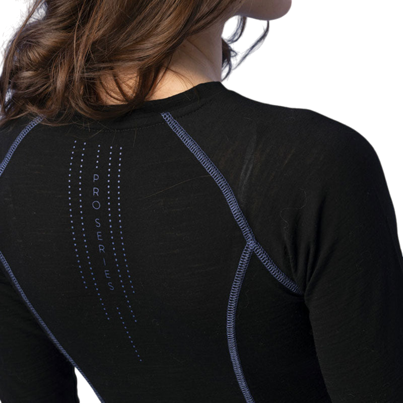 Pro Series - T-shirt manches longues femme Rassembler noir | - Ohlala