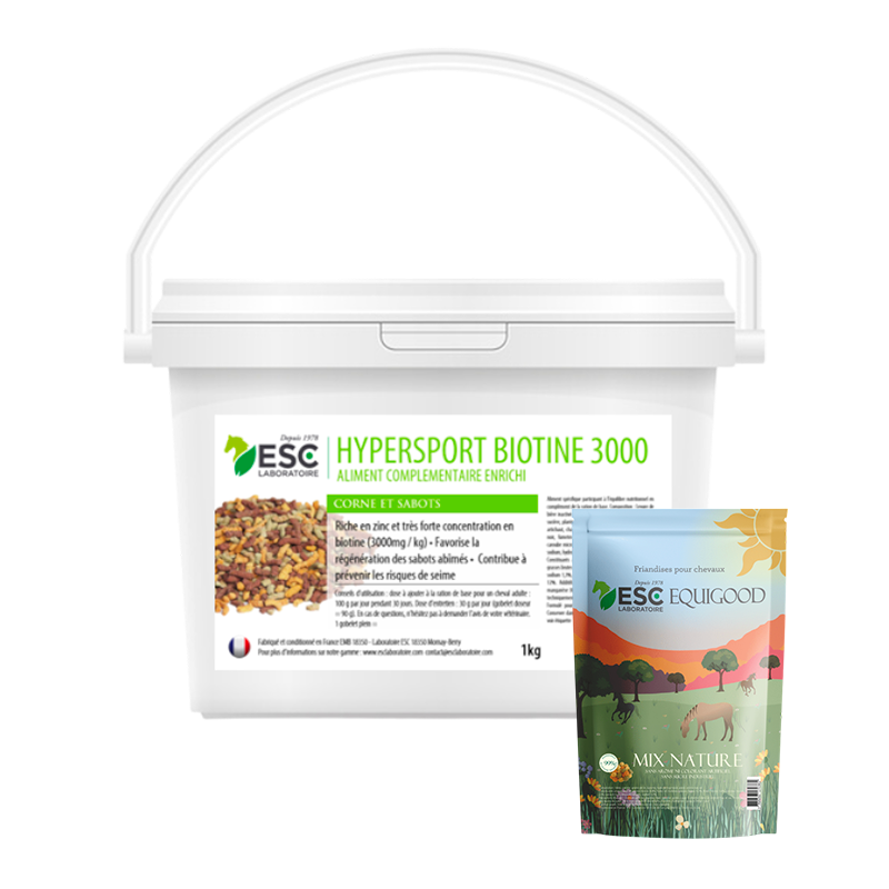 ESC Laboratoire - Hypersport Biotin supplement & Equigood Mix treats pack | - Ohlala