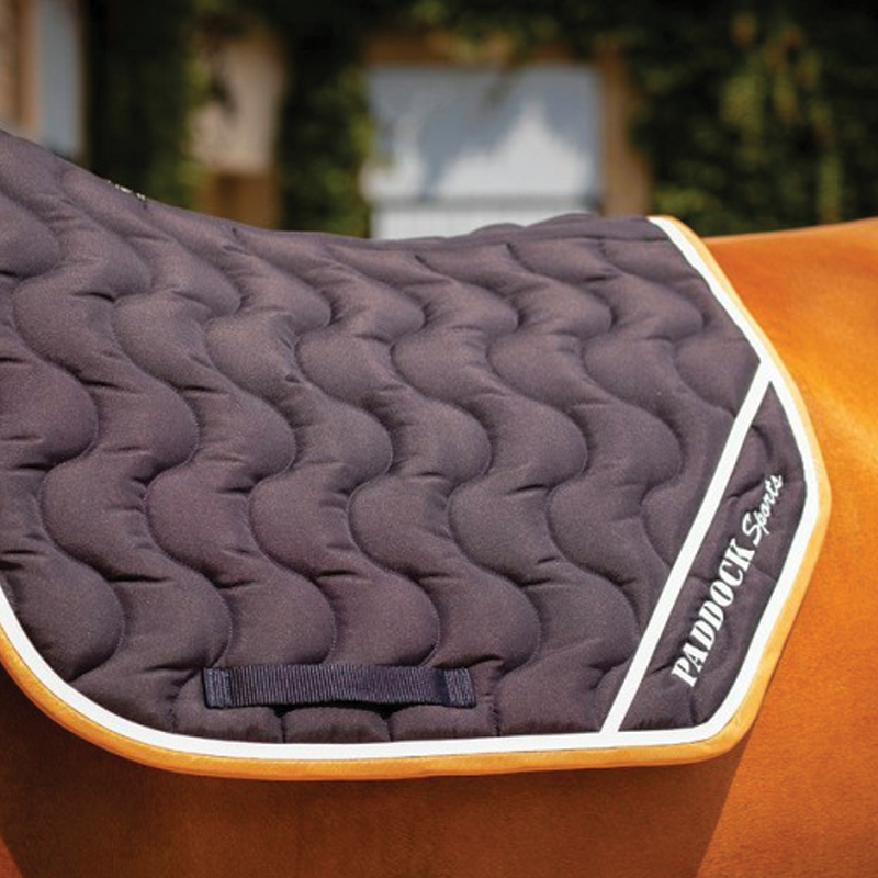 Paddock Sport - Sport saddle pad origine navy | - Ohlala