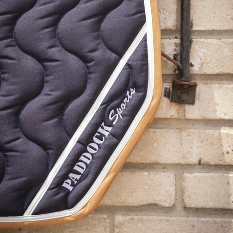 Paddock Sport - Sport saddle pad origine navy | - Ohlala