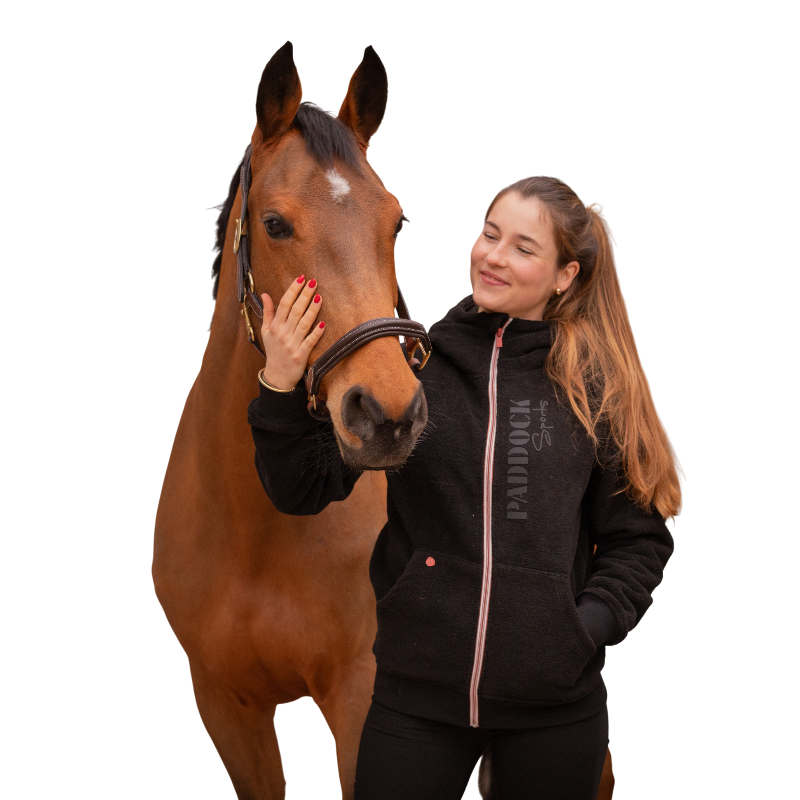 Paddock Sports - Mathis unisex ritspolarjas zwart | - Ohlala
