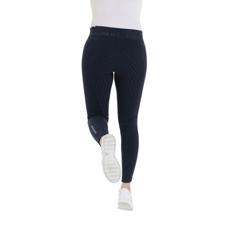 Equithème - Pamela Women's Silicon Seat Equestrian Leggings Navy | - Ohlala