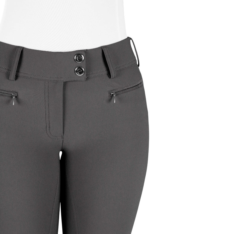 Equithème - Women's Sally anthracite riding breeches | - Ohlala