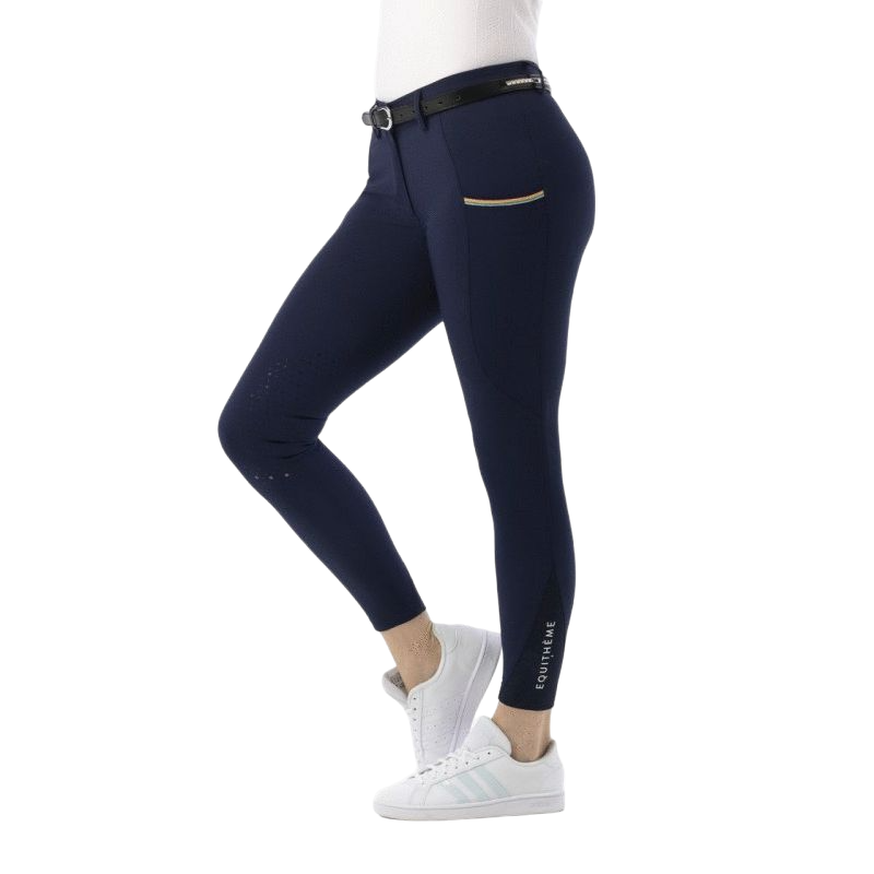 Equithème - Mädchen-Reithose Lainbow marine | - Ohlala