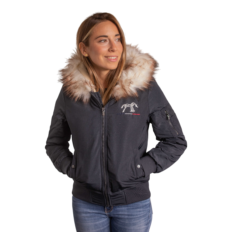 Pénélope - Bombers femme Lyon marine glitter | - Ohlala