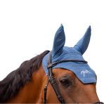 Pénélope - Bonnet pour chevaux coton bleu lagon | - Ohlala