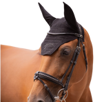 Pénélope - Bonnet pour chevaux coton noir | - Ohlala