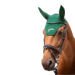 Pénélope - Bonnet pour chevaux coton vert foncé | - Ohlala