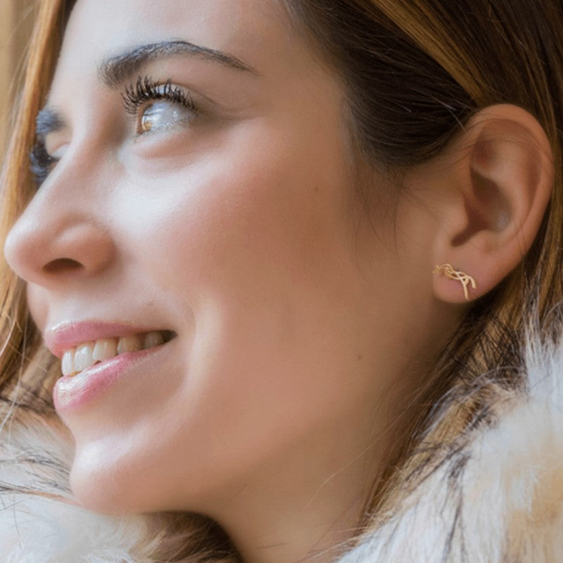 Pénélope - Boucles d'oreilles Milly doré | - Ohlala