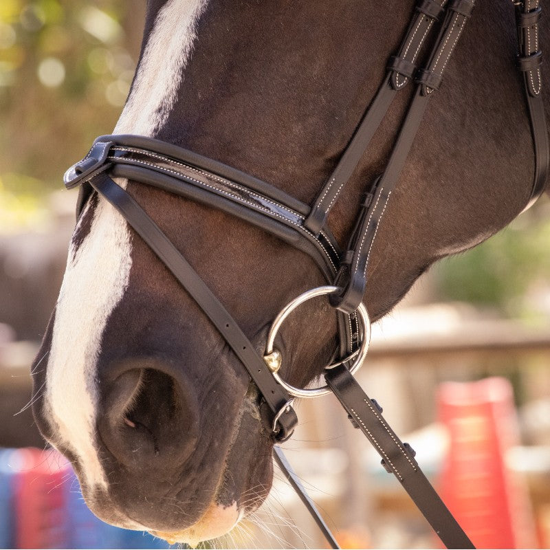 Pénélope - Smoothie bridle with black reins | - Ohlala