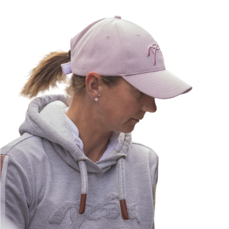 Pénélope - Casquette Naomi Chevron rose