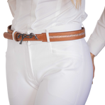 Pénélope - Ceinture signature Strass cognac | - Ohlala