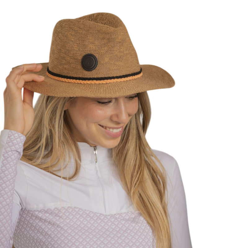 Pénélope - Camel Raffia Hat