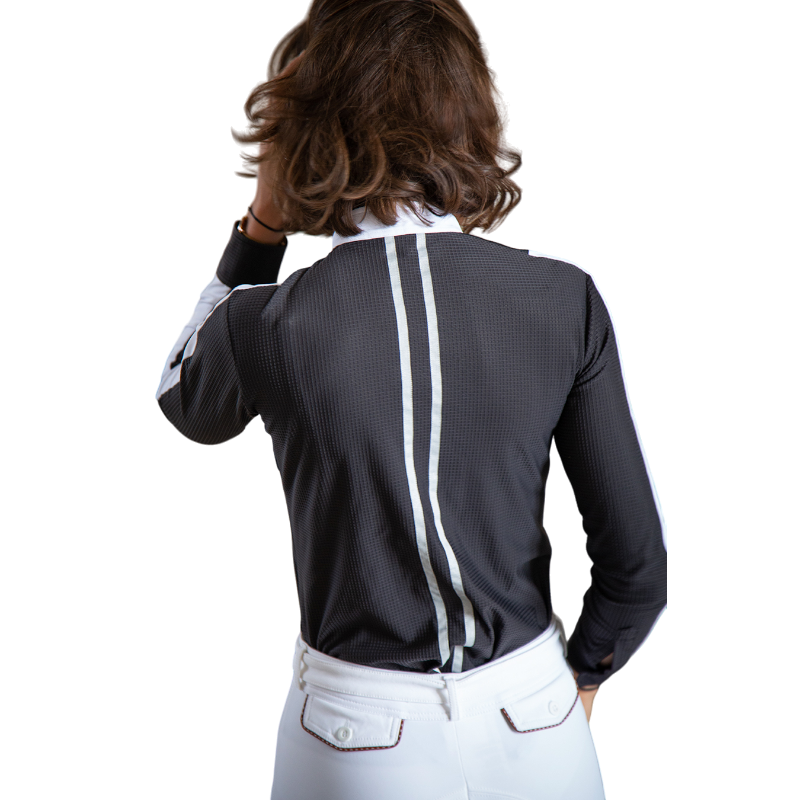 Pénélope - Camicia manica lunga donna Showshirt nero | - Ohlala