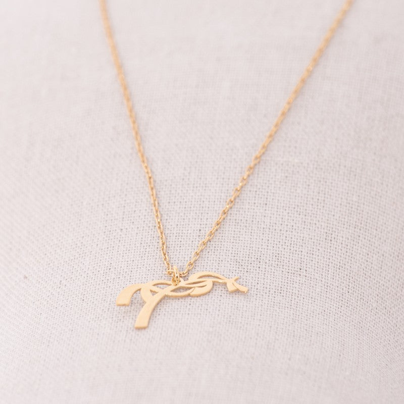 Pénélope - Collier Angèle doré | - Ohlala