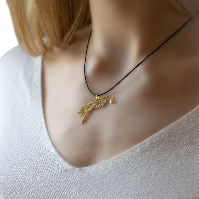 Pénélope - Collier Équestre doré | - Ohlala