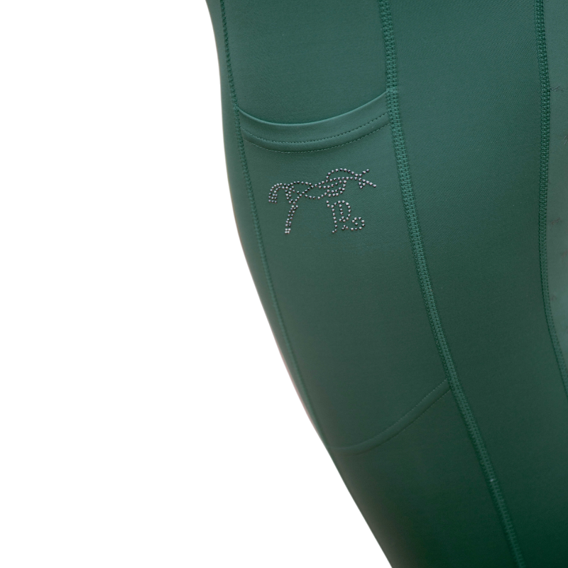 Pénélope - Legging d'équitation femme Delphe pull-on vert foncé | - Ohlala
