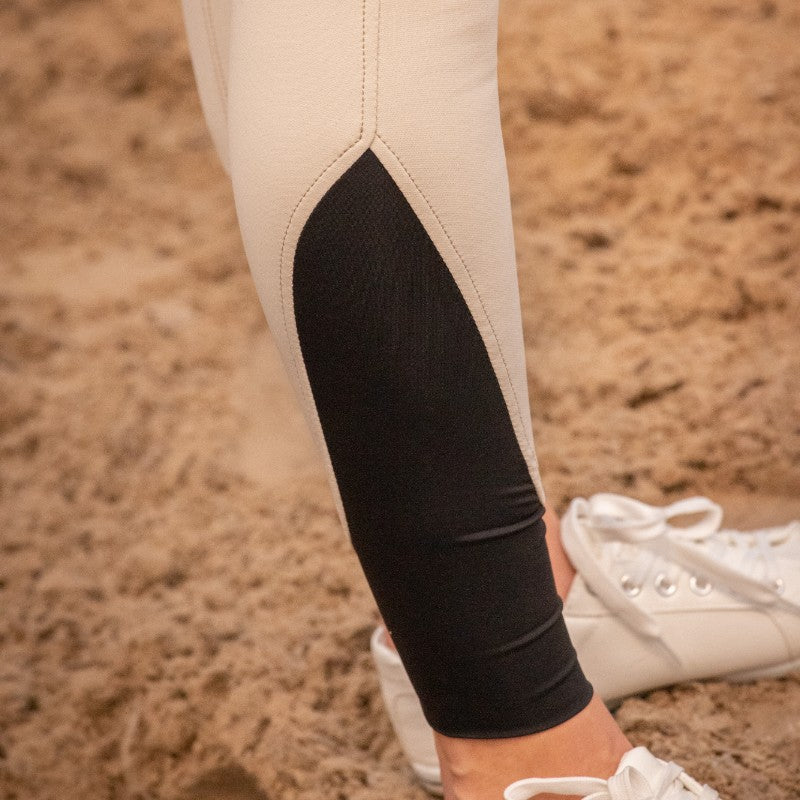 Pénélope - Women's Point Sellier riding breeches in cream | - Ohlala