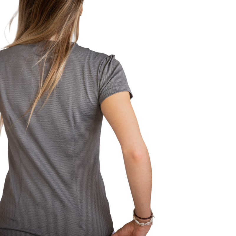 Pénélope - Polo da concorso maniche corte donna Las Honey grigio | - Ohlala