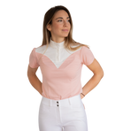 Pénélope - Polo da concorso maniche corte donna Las Honey rosa | - Ohlala