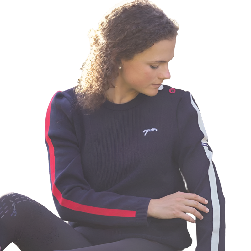 Pénélope - Pull femme Maïwenn marine | - Ohlala