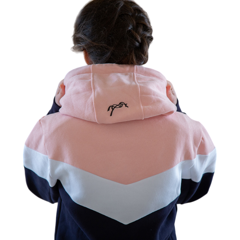Pénélope - Sweatshirt Artémis marine/ wit/ roze | - Ohlala