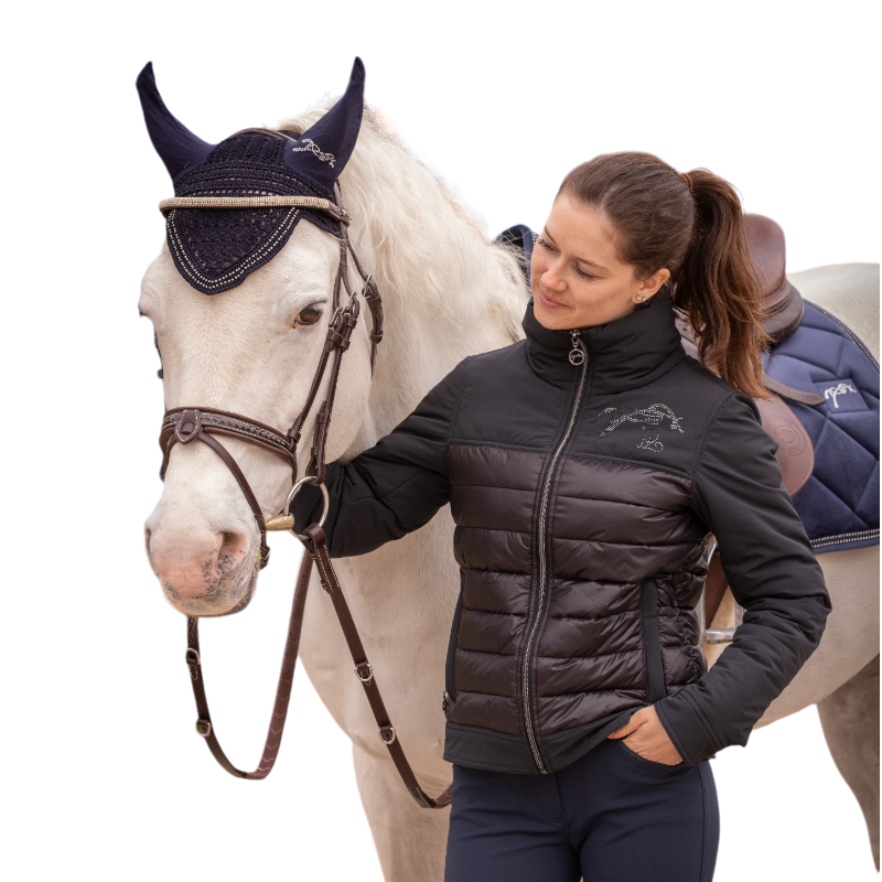 Pénélope - Veste femme Edelweiss noir | - Ohlala