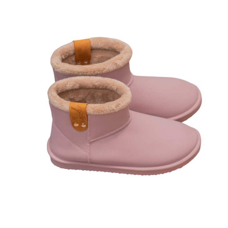 Eden by Pénélope - Boots fourrées enfant rose poudré | - Ohlala