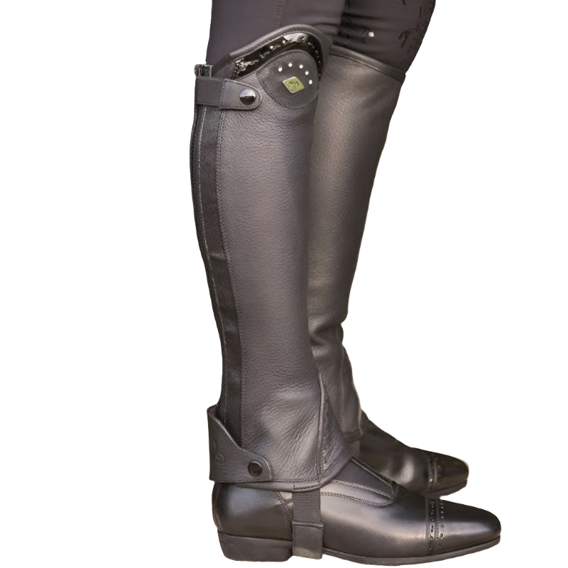 Pénélope - Mini-Chaps Leder Prisca schwarz | - Ohlala