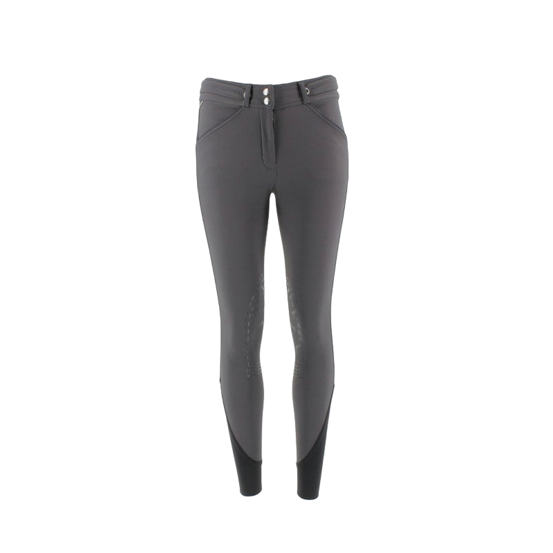 Pénélope Store - Pantalón de equitación mujer punto sillero gris oscuro | - Ohlala